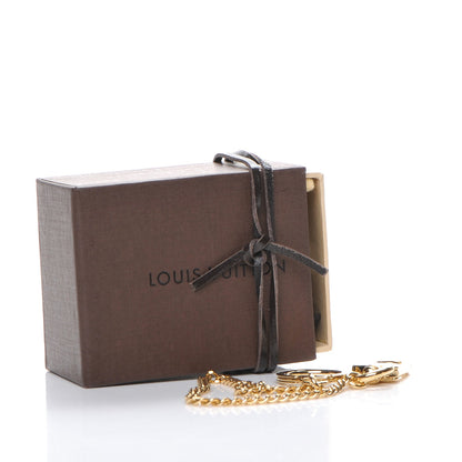 Louis Vuitton Metal Pochette Extender Key Ring Chain Gold 4 of 4