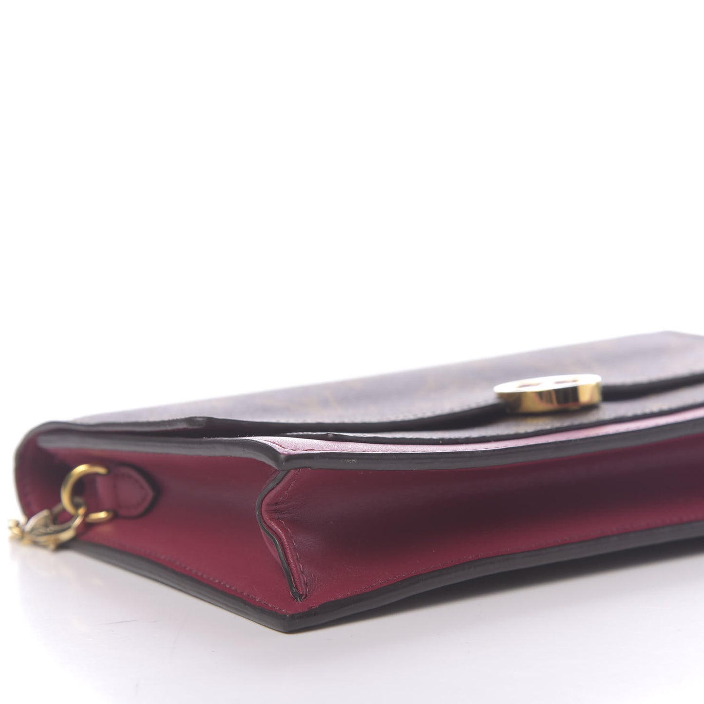 Monogram Flore Chain Wallet Fuchsia