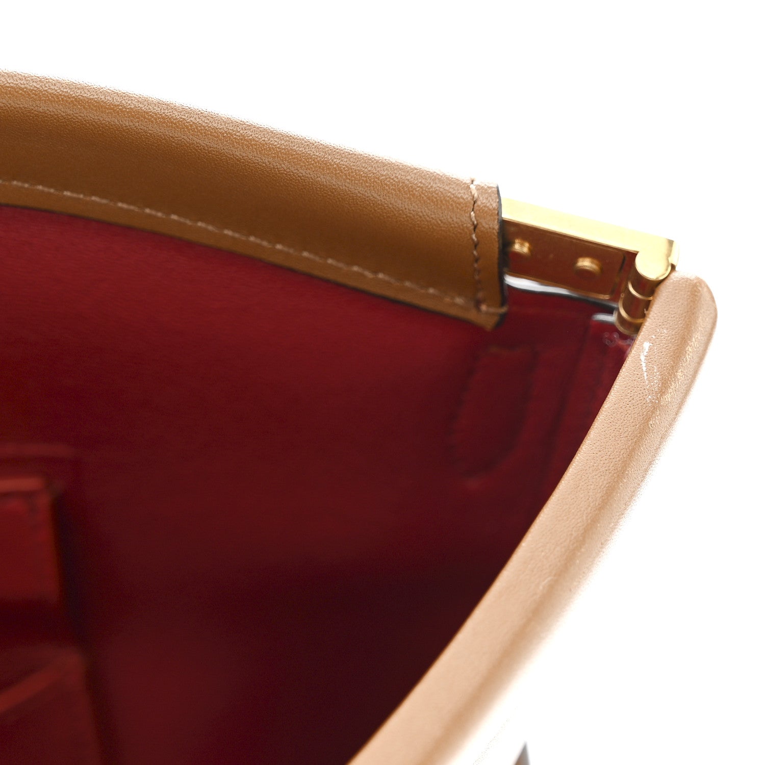 Celine Smooth Calfskin Clasp Bucket Bag Brown 12 of 14