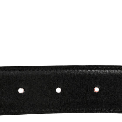 Hermes Box Courchevel 32mm H Belt 70 28 Black Rouge Garance 4 of 7