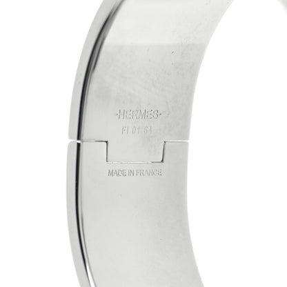 Hermes Enamel Wide Clic Clac H Bracelet GM Black 4 of 6