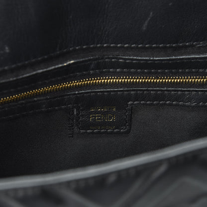Fendi Nappa FF 1974 Embossed Baguette Black 10 of 12