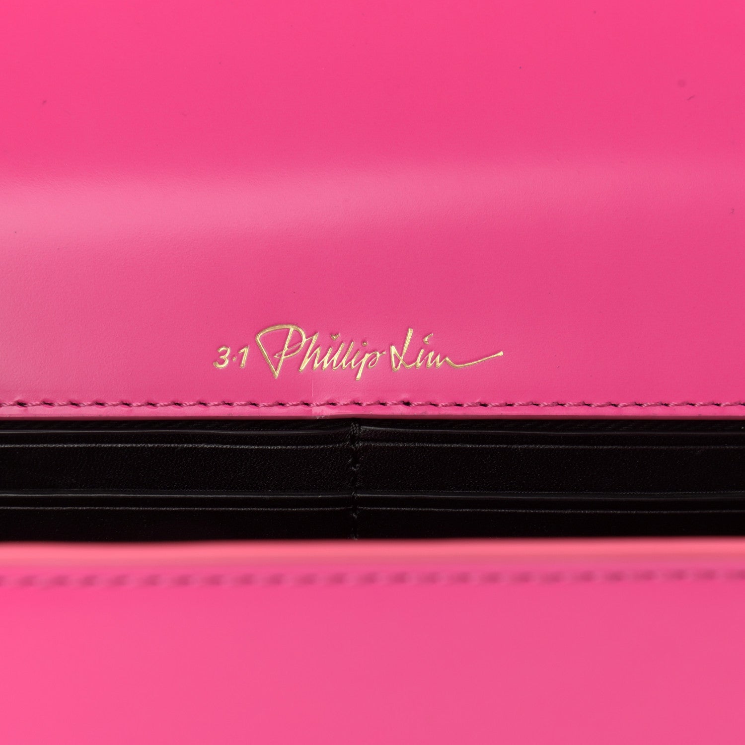 3.1 Phillip Lim Shearling Calfskin Ray Baguette Crossbody Neon Pink 6 of 10