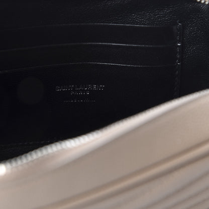 Saint Laurent Grain De Poudre Matelasse Monogram Mini Lou Camera Bag Dark Beige 8 of 11