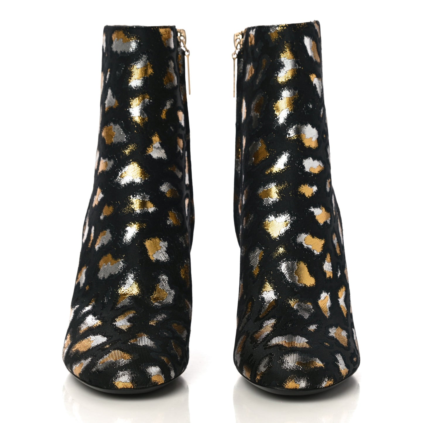 Jacquard Leopard Loulou Ankle Boots 38 Oro