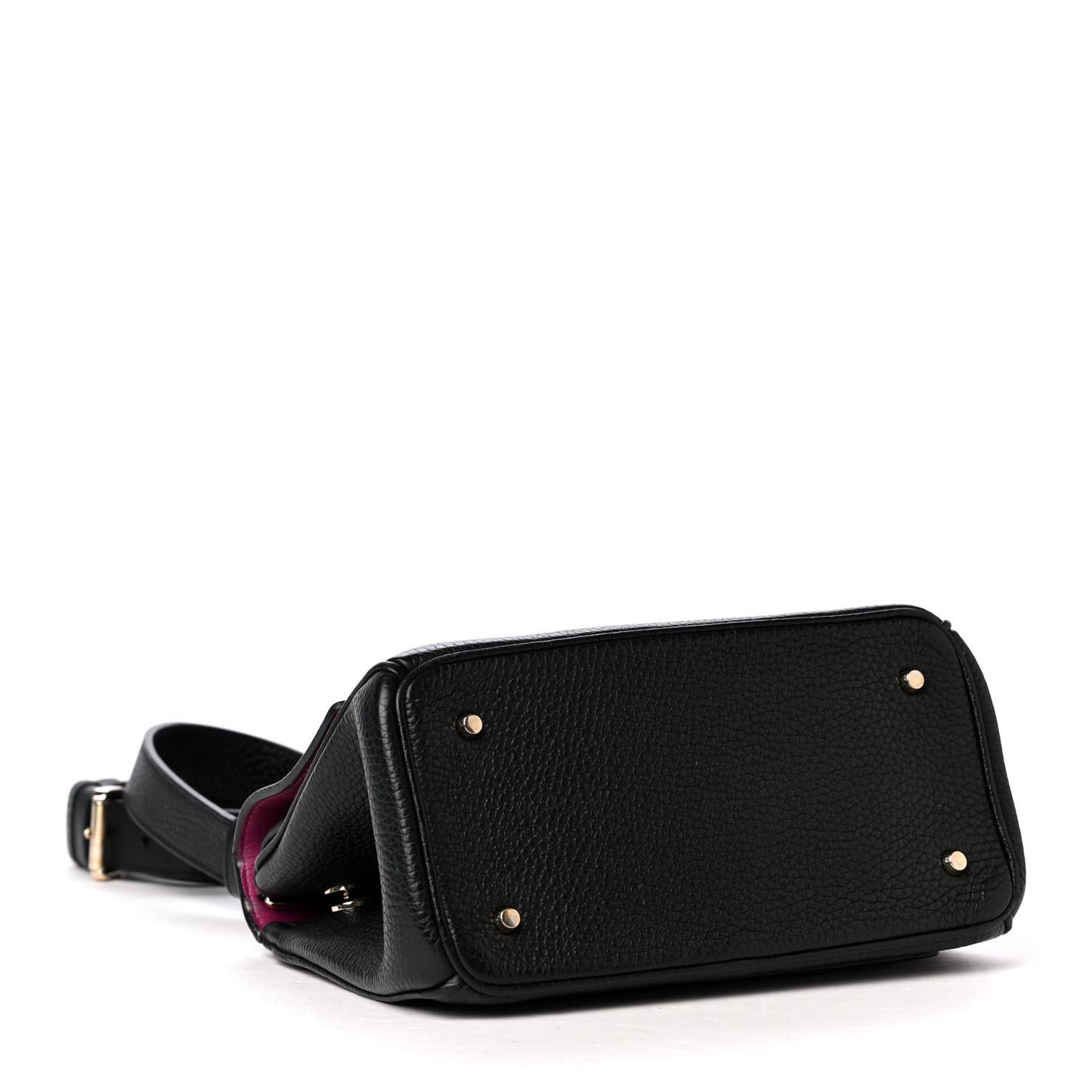 Bullcalf Mini Be Dior Flap Black Fraise