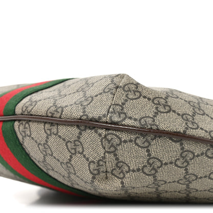 Gucci GG Supreme Monogram Web Small Ophidia Half Moon Hobo Brown 10 of 10