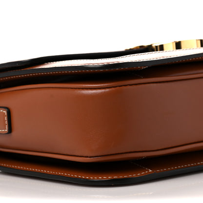 Celine Triomphe Canvas Calfskin Medium Triomphe Bag Tan 8 of 9