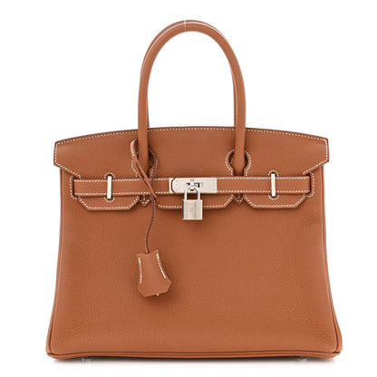 Hermes Togo Birkin 30 Gold 1 of 12