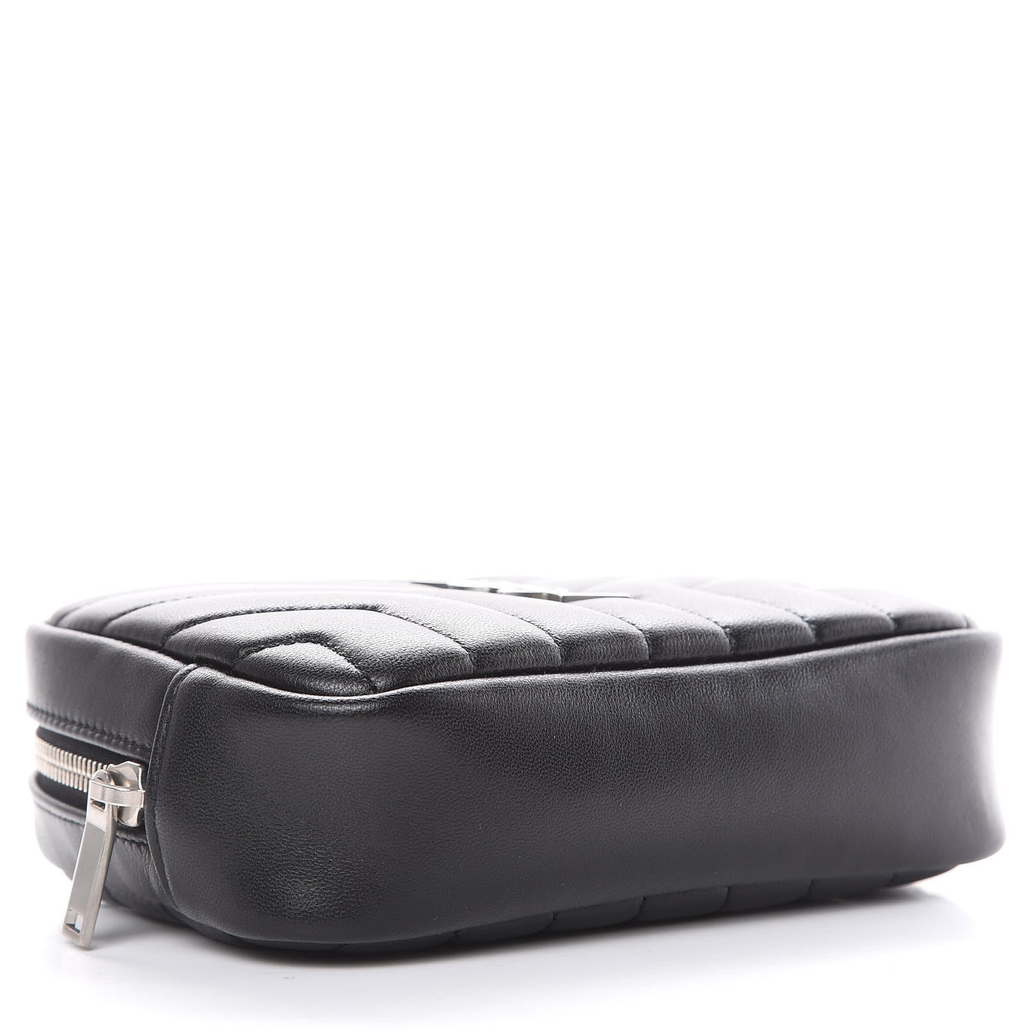 Saint Laurent Lambskin Y Quilted Monogram Loulou Cosmetic Case Black 4 of 11