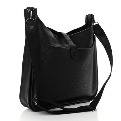 Hermes Taurillon Clemence Evelyne III TGM Black 3 of 10