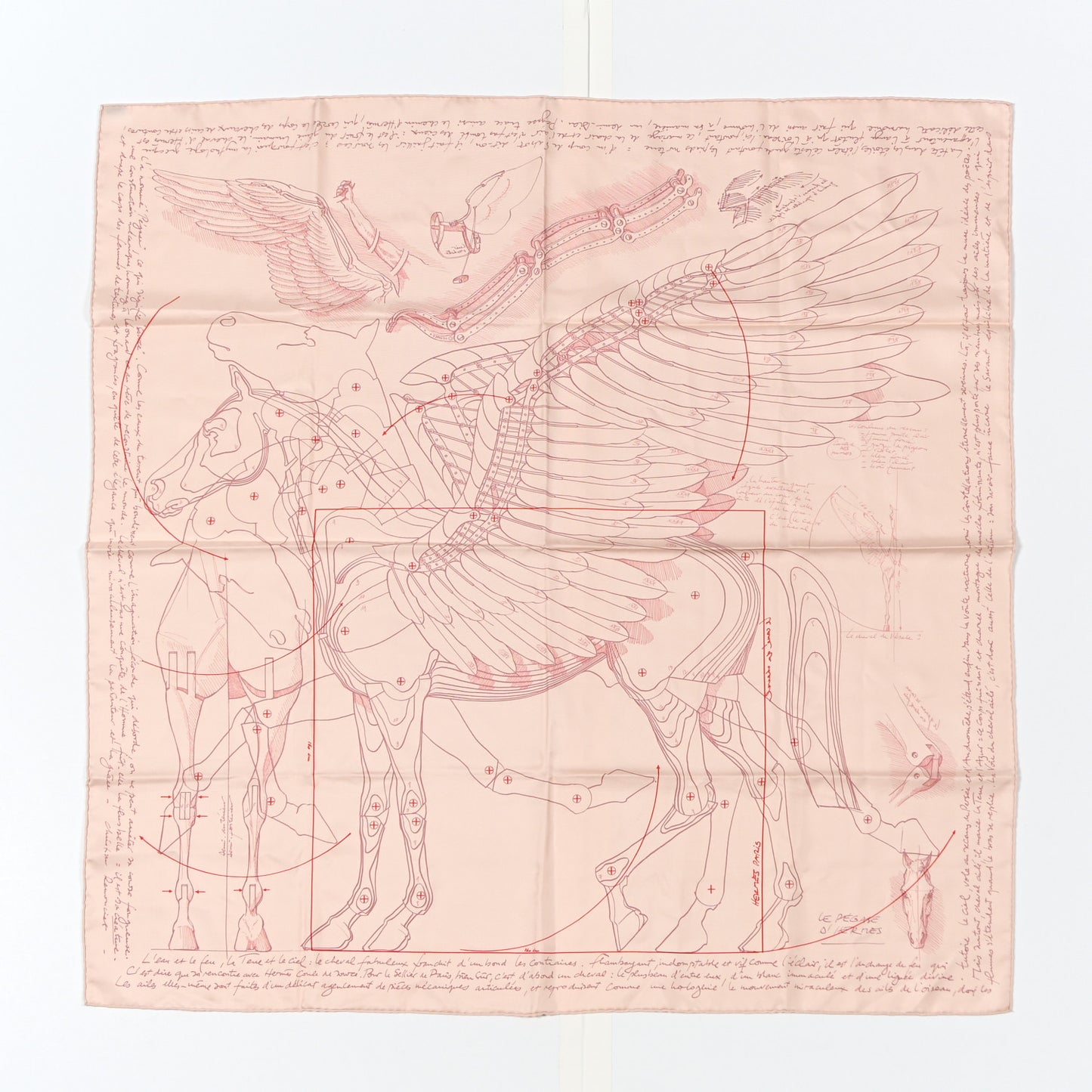 Silk Le Pegase D'Hermes Scarf 90