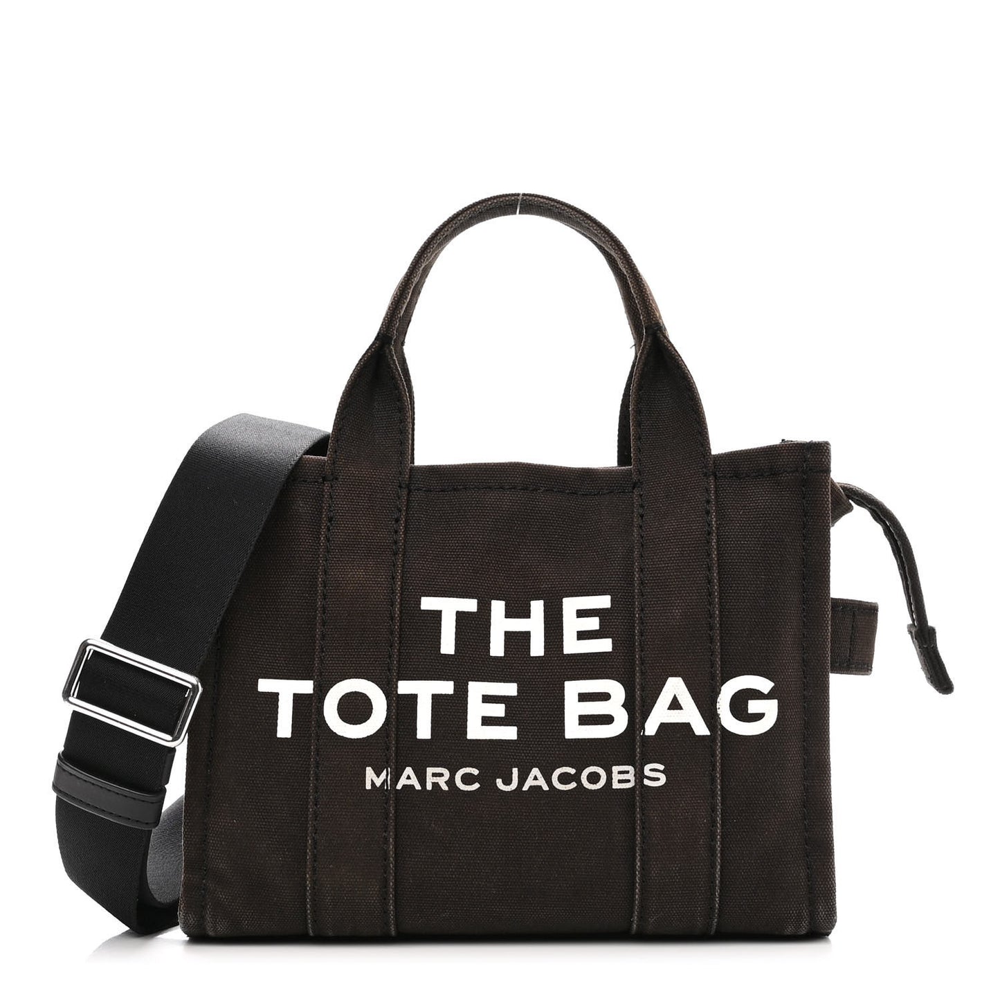 Cotton Canvas Mini The Traveler Tote Bag Black