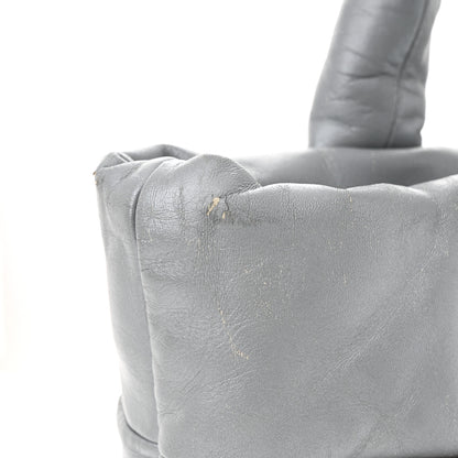 Chanel Metallic Lambskin Quilted Small Coco Cocoon Reversible Tote Light Grey 13 of 23
