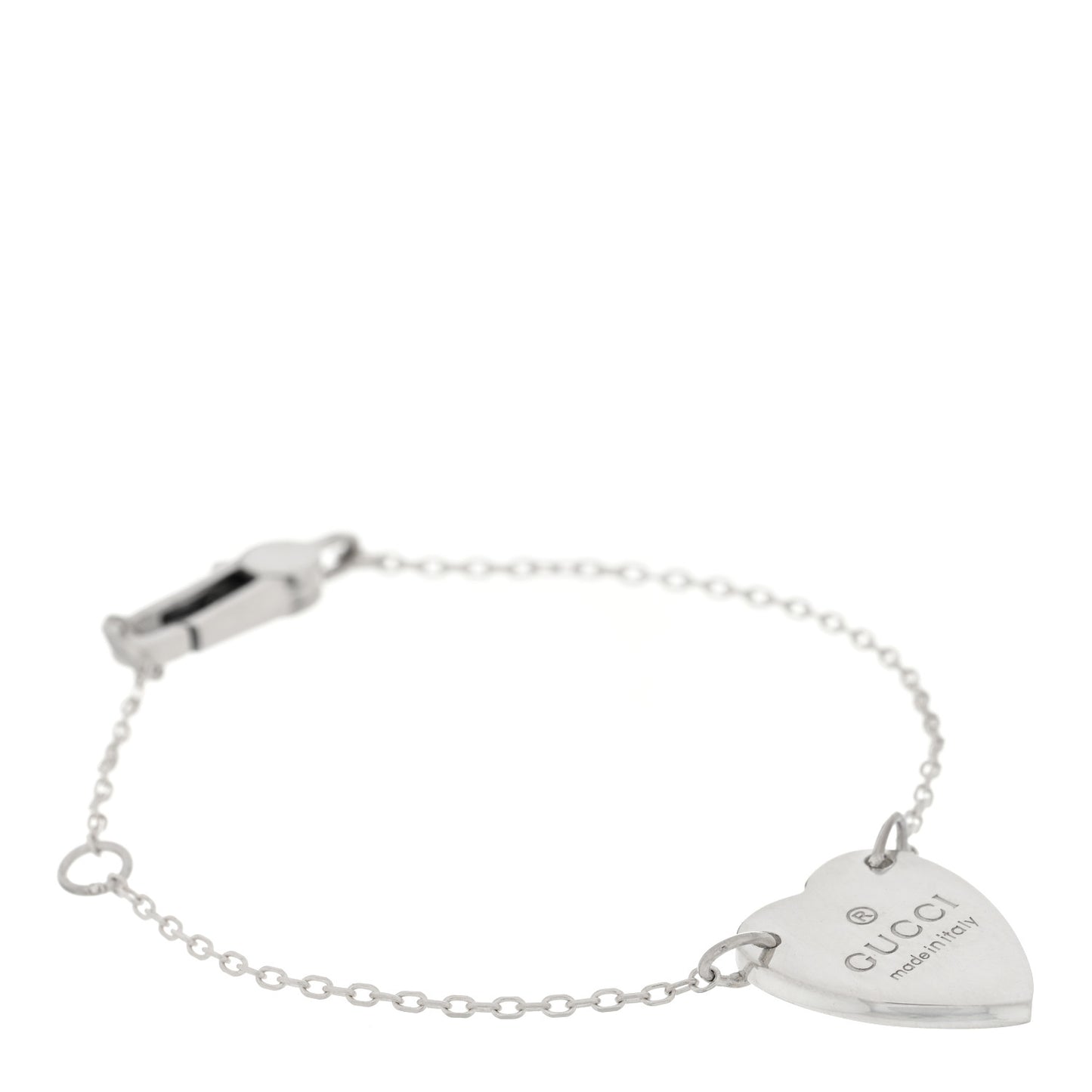 Sterling Silver Trademark Heart Bracelet