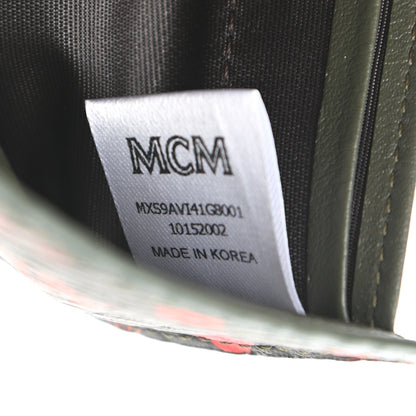 MCM Visetos Bi-Fold Wallet Dark Green 7 of 8