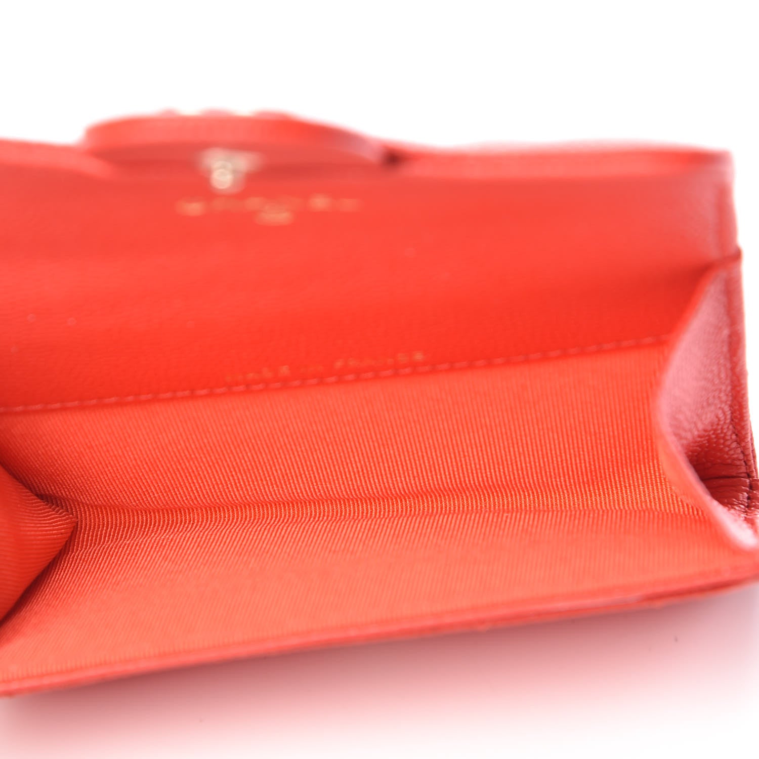 Chanel Caviar Quilted Flap Card Holder Red 5 of 9