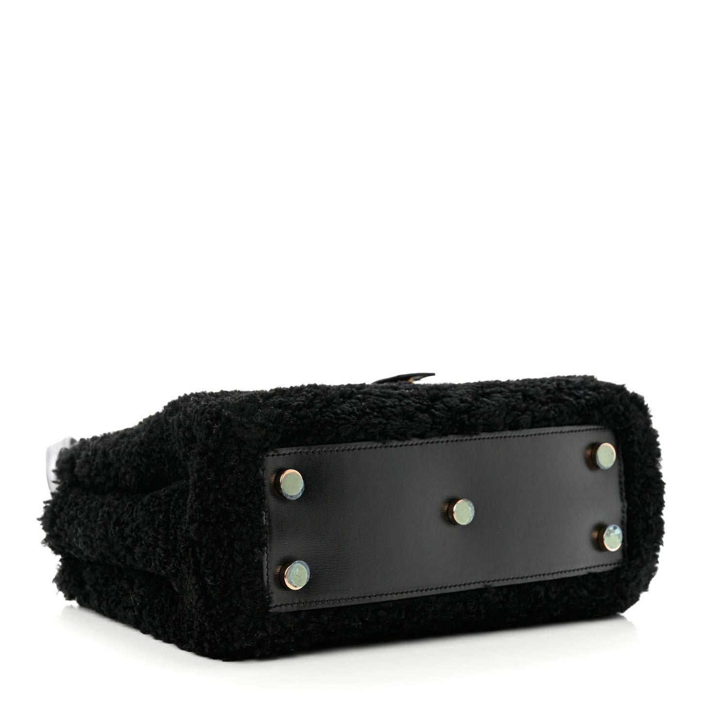 Shearling Nano Sac De Jour Black
