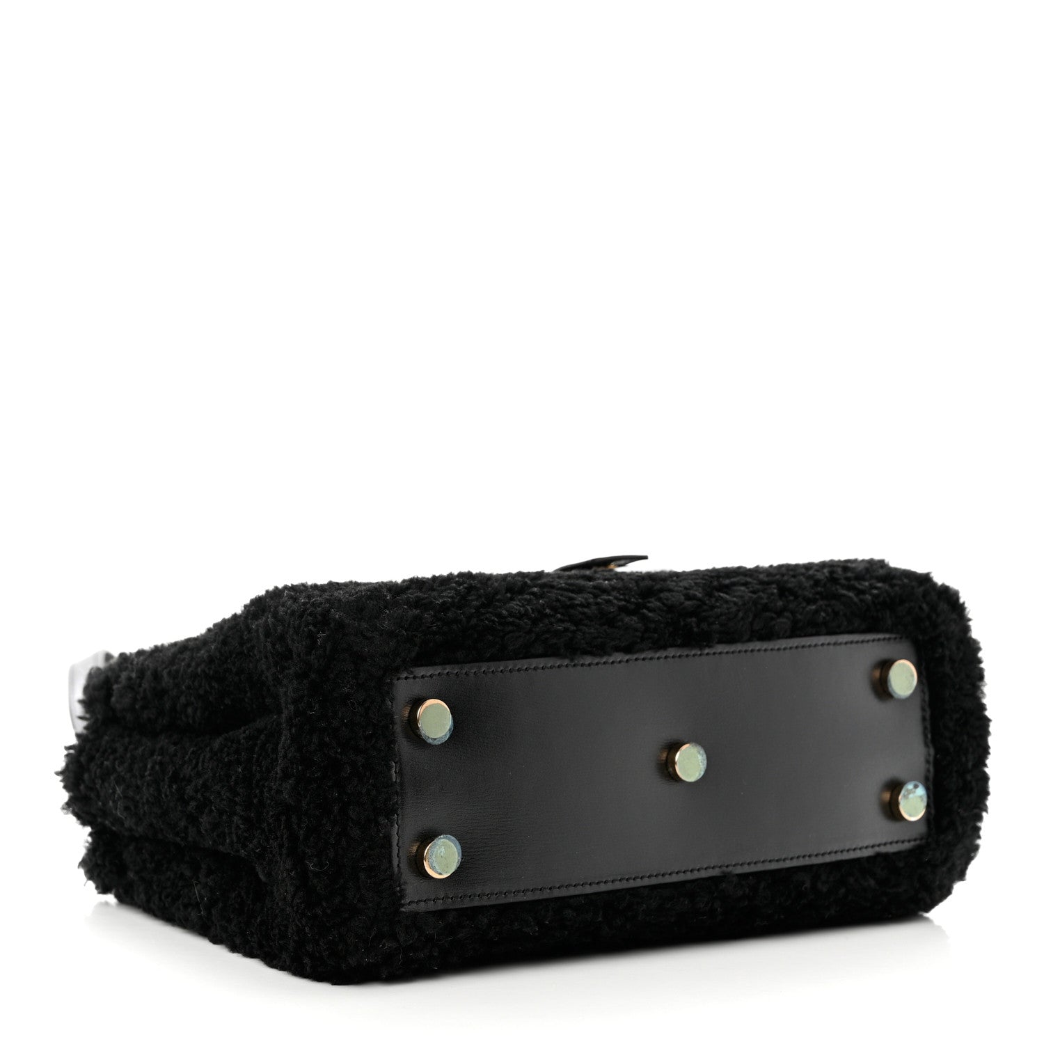 Saint Laurent Shearling Nano Sac De Jour Black 3 of 8