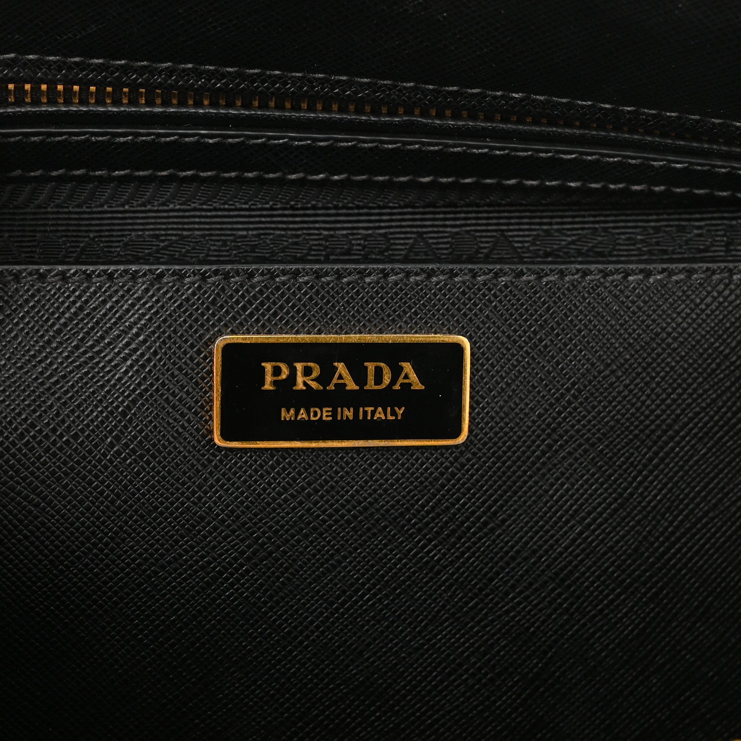 Prada Saffiano Medium Galleria Double Zip Tote Black 6 of 12