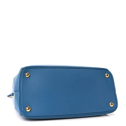 Prada Saffiano Small Galleria Double Zip Tote Cobalto 4 of 10