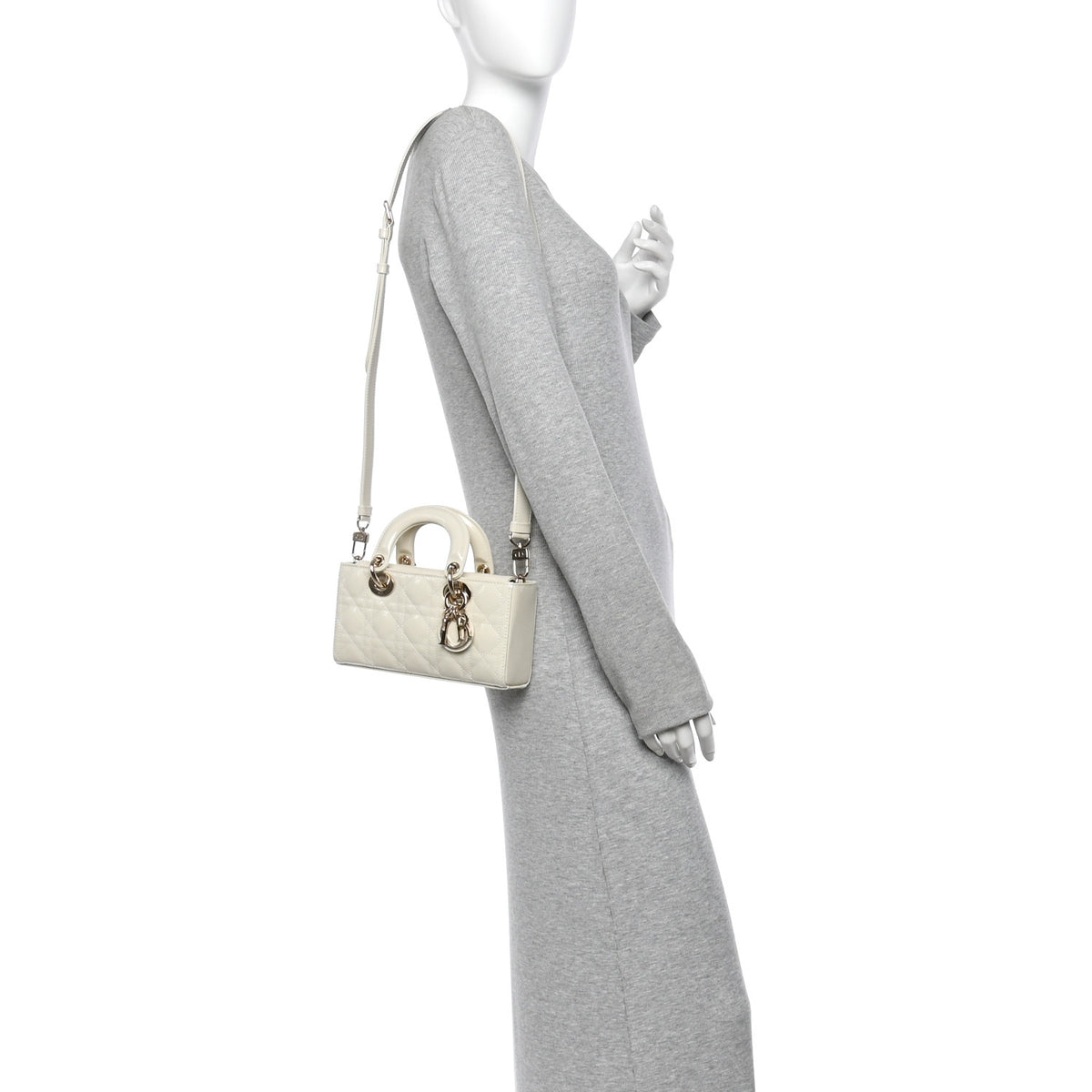 Patent Cannage Small Lady D-Joy White