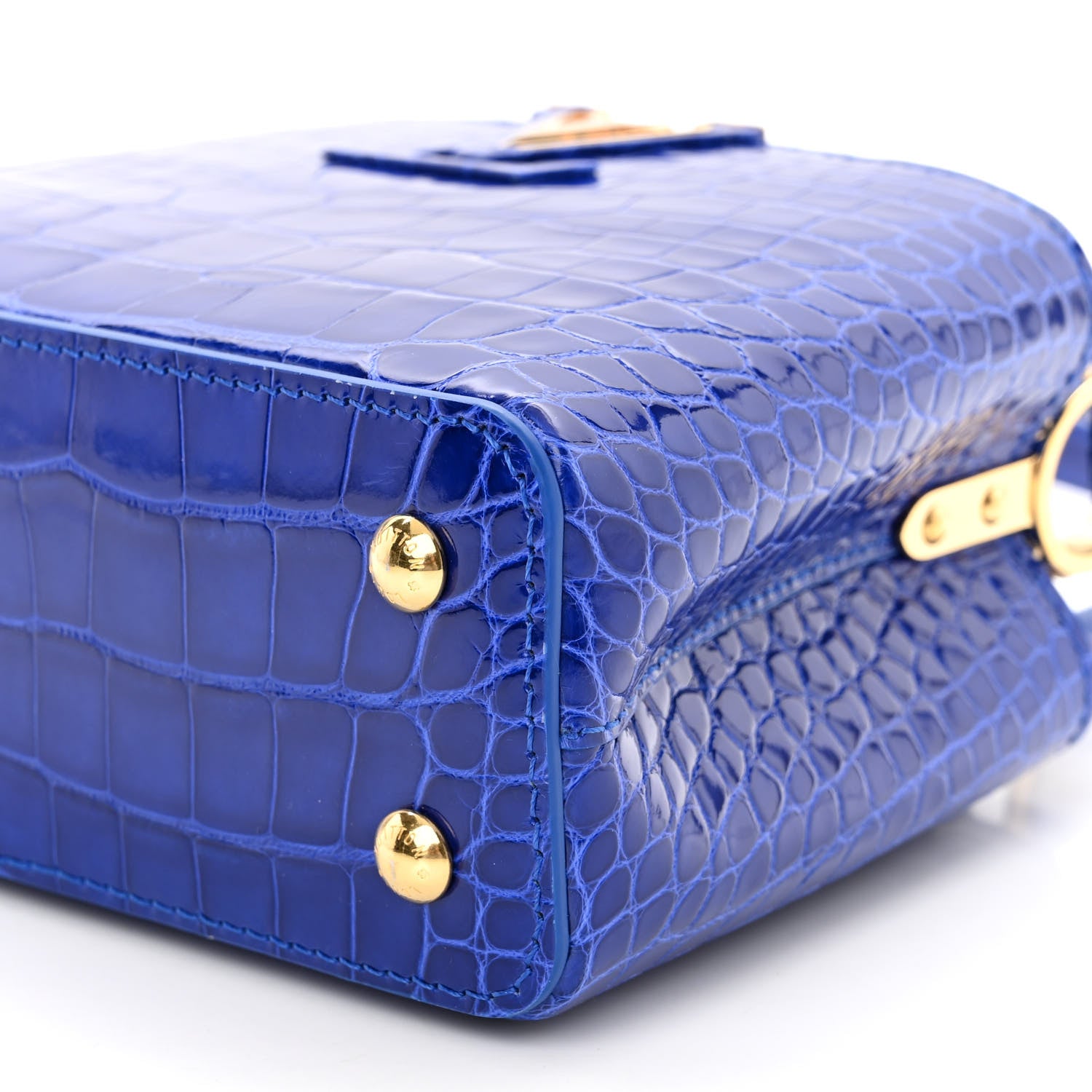 Louis Vuitton Alligator Mini Capucines Bleu Santorin 1285542