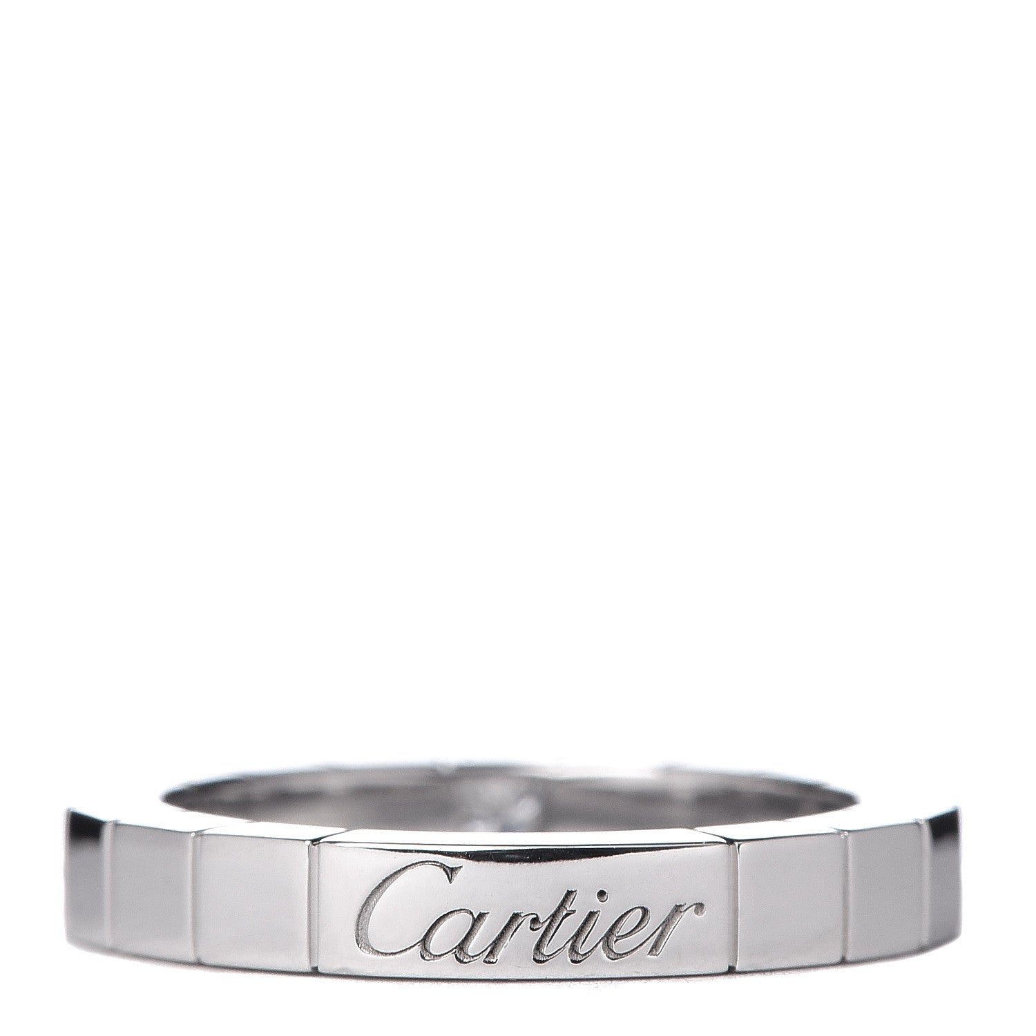 Cartier 18K White Gold Diamond Lanieres Ring 49 4.75 3 of 4