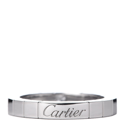 Cartier 18K White Gold Diamond Lanieres Ring 49 4.75 3 of 4