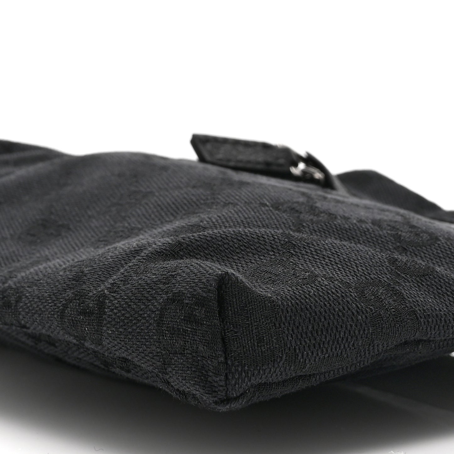 GG Monogram Double Pocket Belt Bag Black