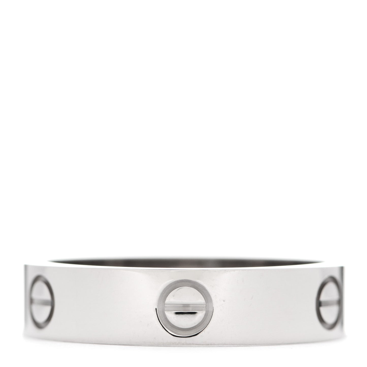 18K White Gold 5.5mm LOVE Ring 68 12.25