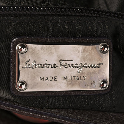 Salvatore Ferragamo Calfskin Sofia Shoulder Bag Brown 6 of 11