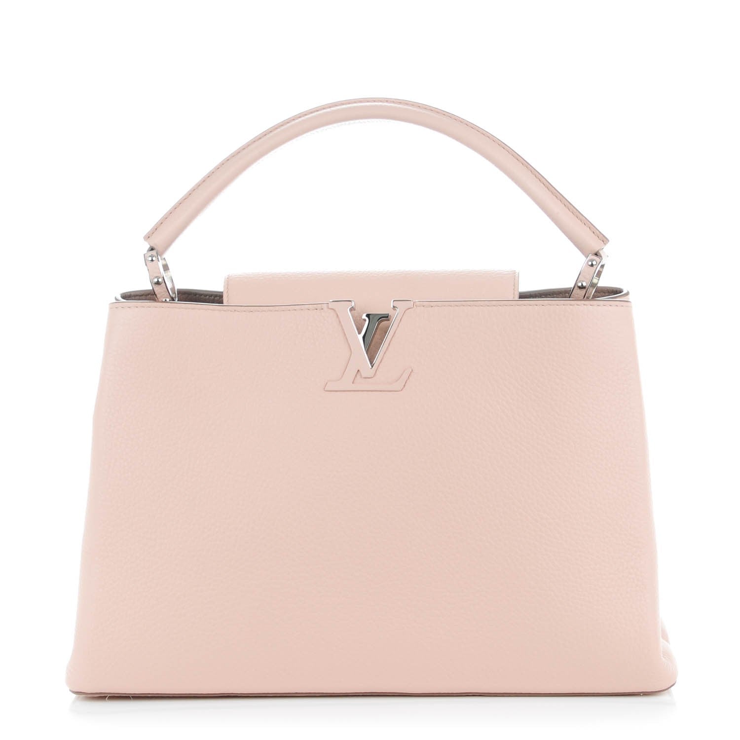 Louis Vuitton Taurillon Capucines MM Magnolia 1 of 7