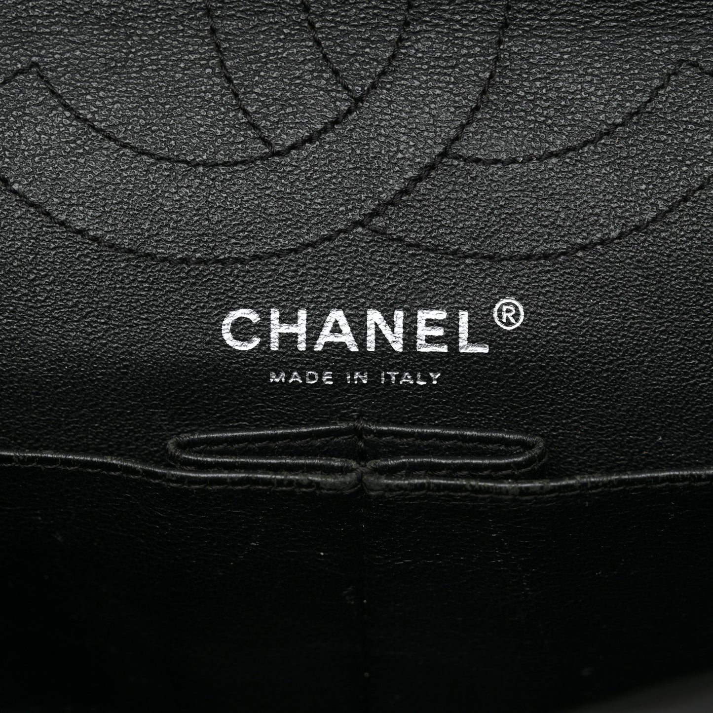 Glazed Aged Calfskin Quilted 2.55 Reissue 226 Flap So Black