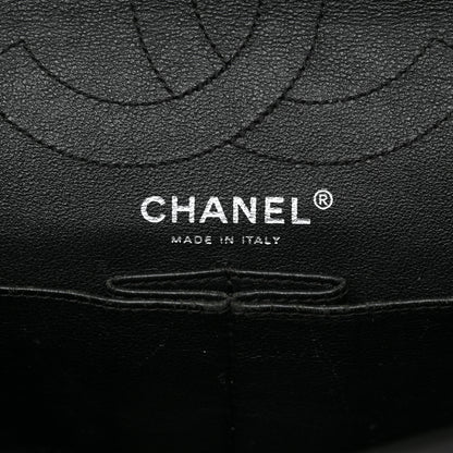 Chanel Glazed Aged Calfskin Quilted 2.55 Reissue 226 Flap So Black 6 of 11