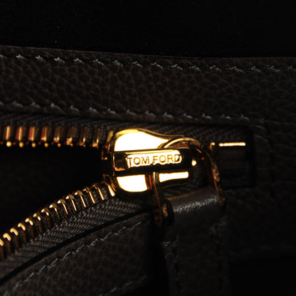 Tom Ford Pebbled Calfskin Large Jennifer Graphite 7 of 8