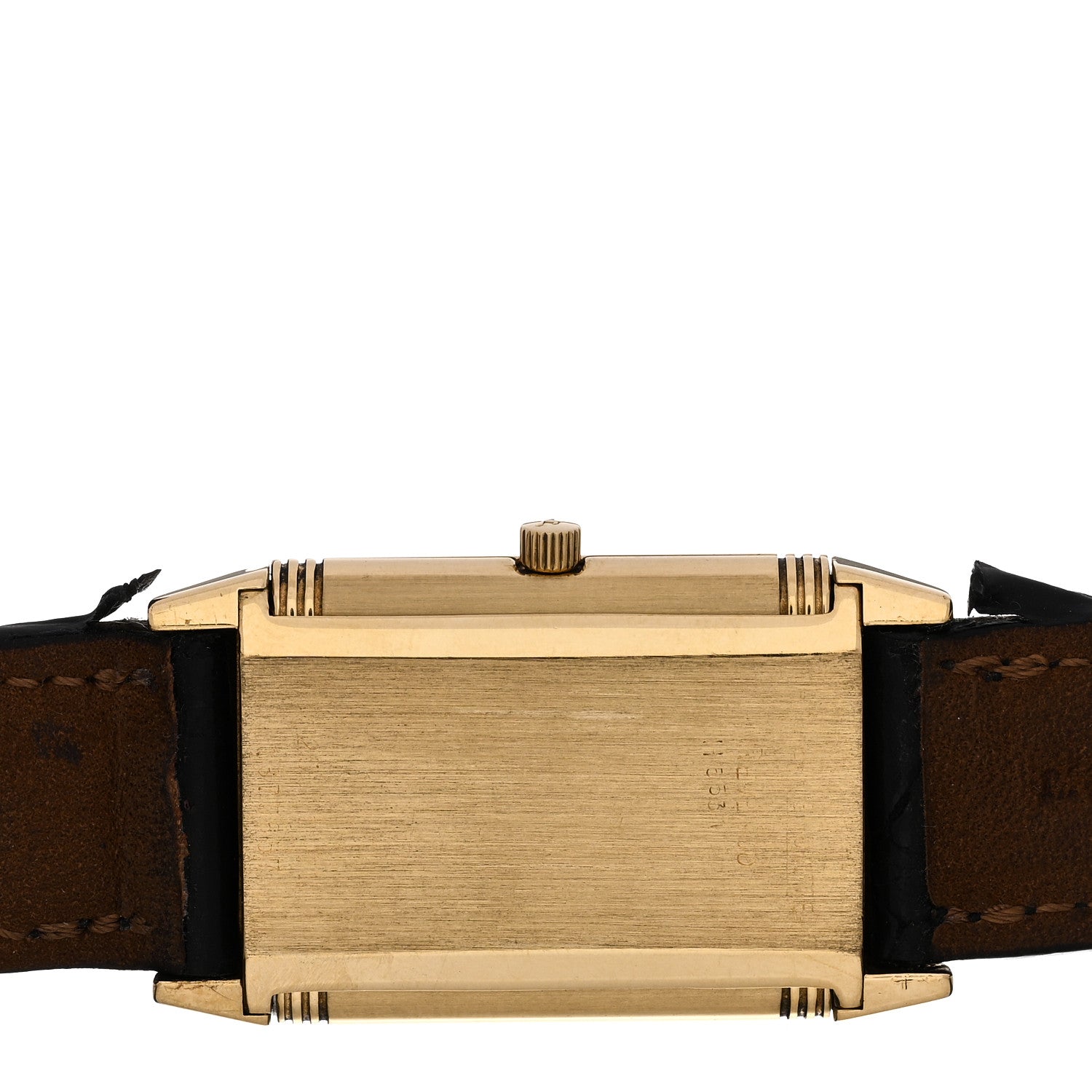 Jaeger-LeCoultre 18K Yellow Gold Alligator 23mm Reverso Classic Quartz Watch 250.11.11 4 of 5