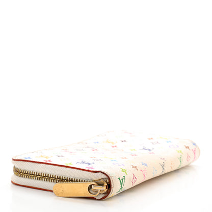 Louis Vuitton Monogram Multicolor Zippy Wallet White Orange 4 of 12