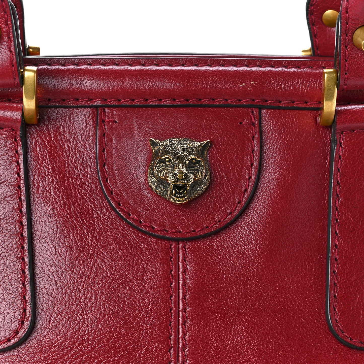Calfskin Large Re(Belle) Top Handle Bag Red