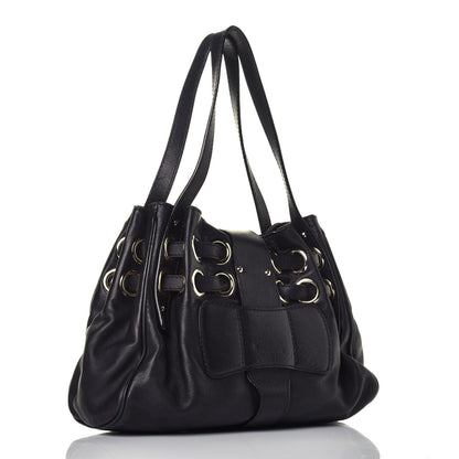 Jimmy Choo Calfskin Riki Black 3 of 8