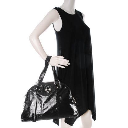 Saint Laurent Patent Calfskin Large Muse Black 2 of 7