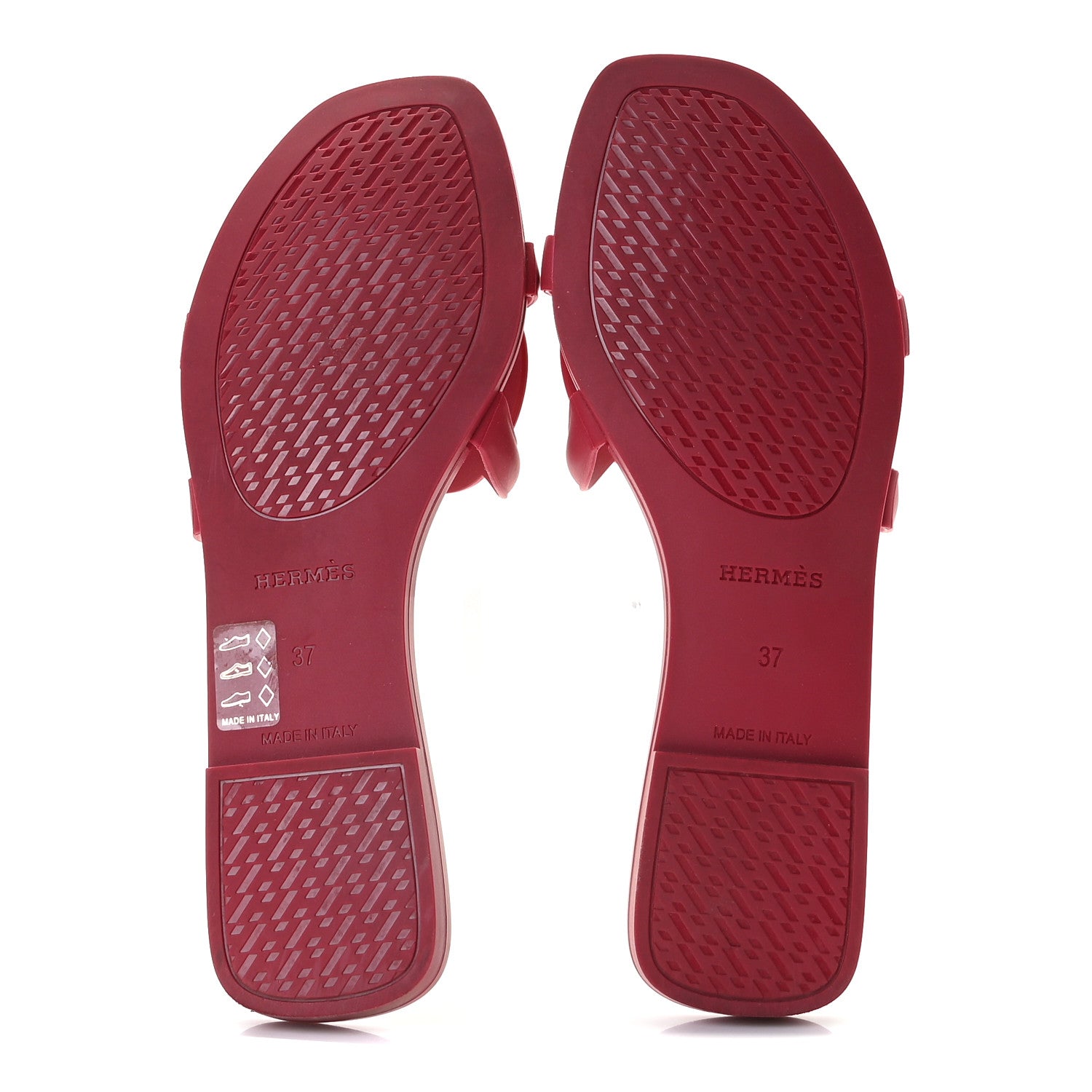 Hermes Rubber Aloha Sandals 37 Rose Baie 7 of 11