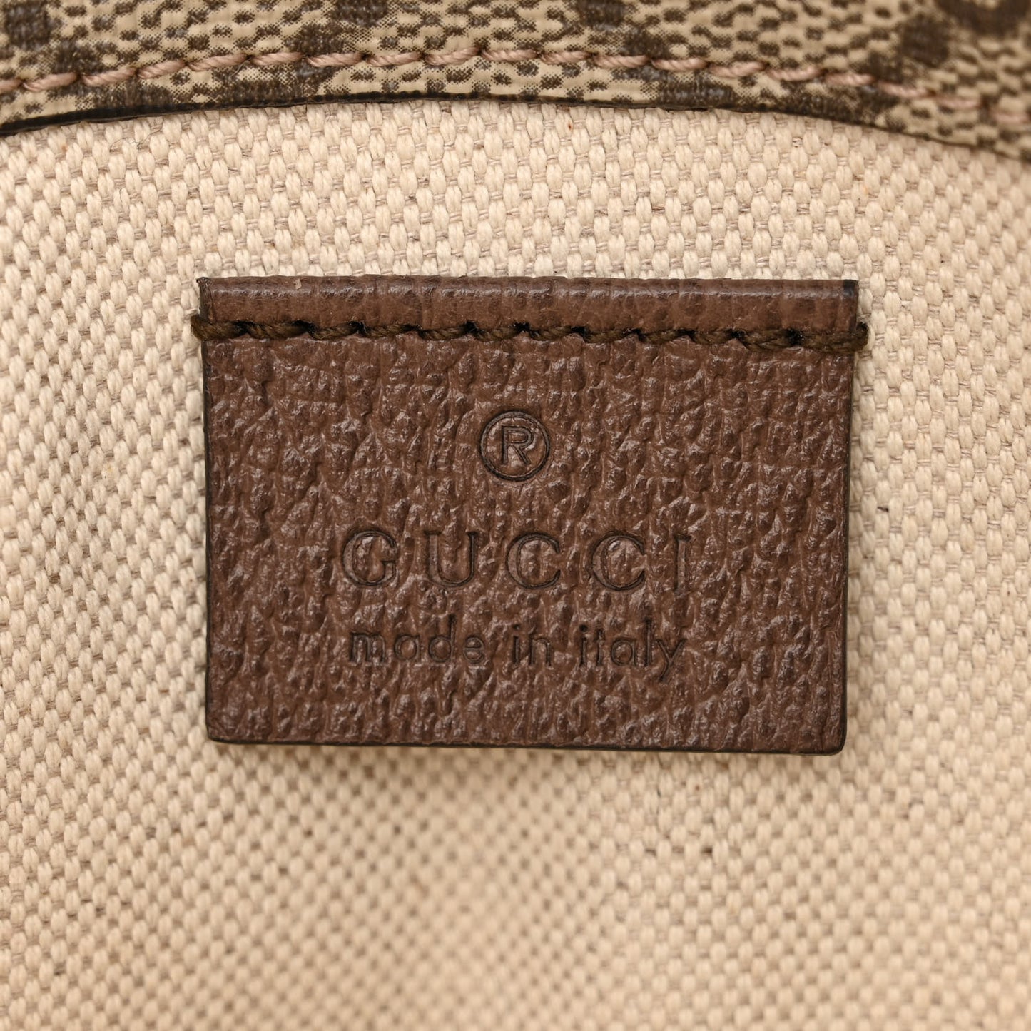 GG Supreme Monogram Neo Vintage Web Belt Bag Brown