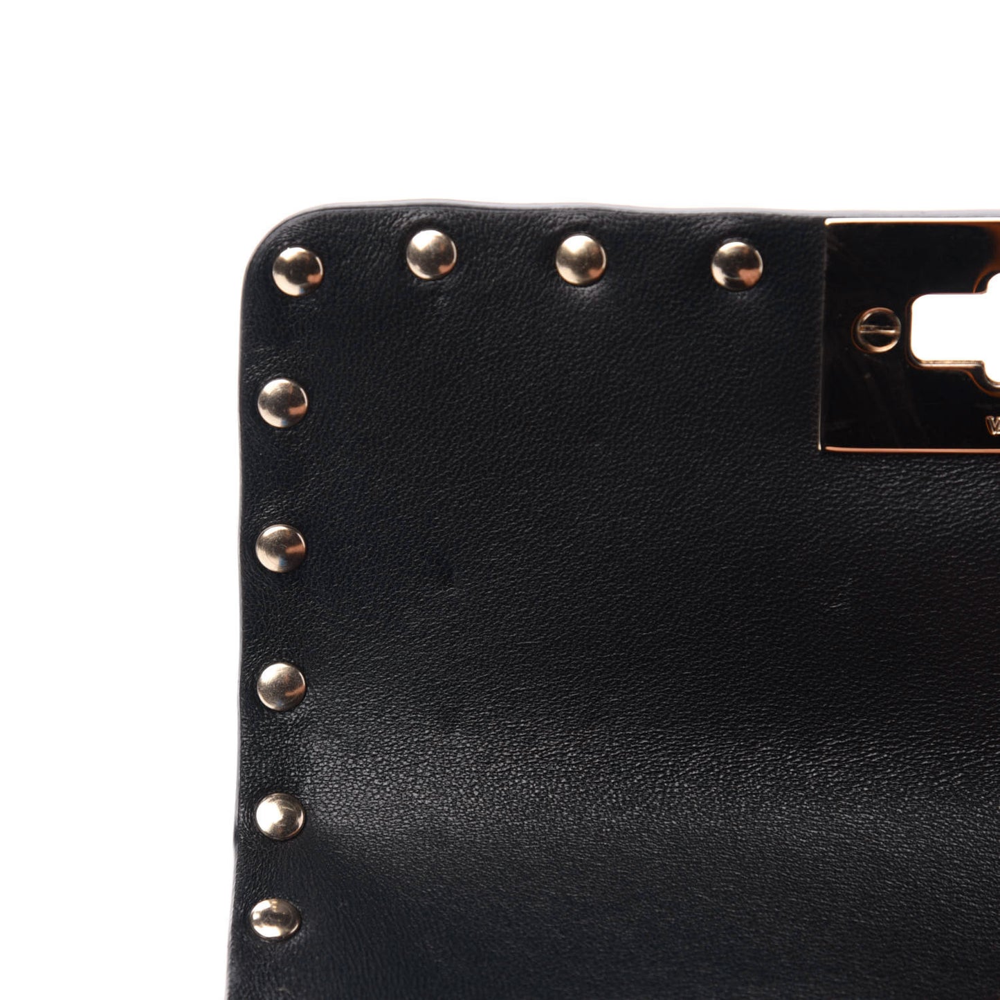 Calfskin Mini Rockstud Spike Shoulder Bag Blue Fluo