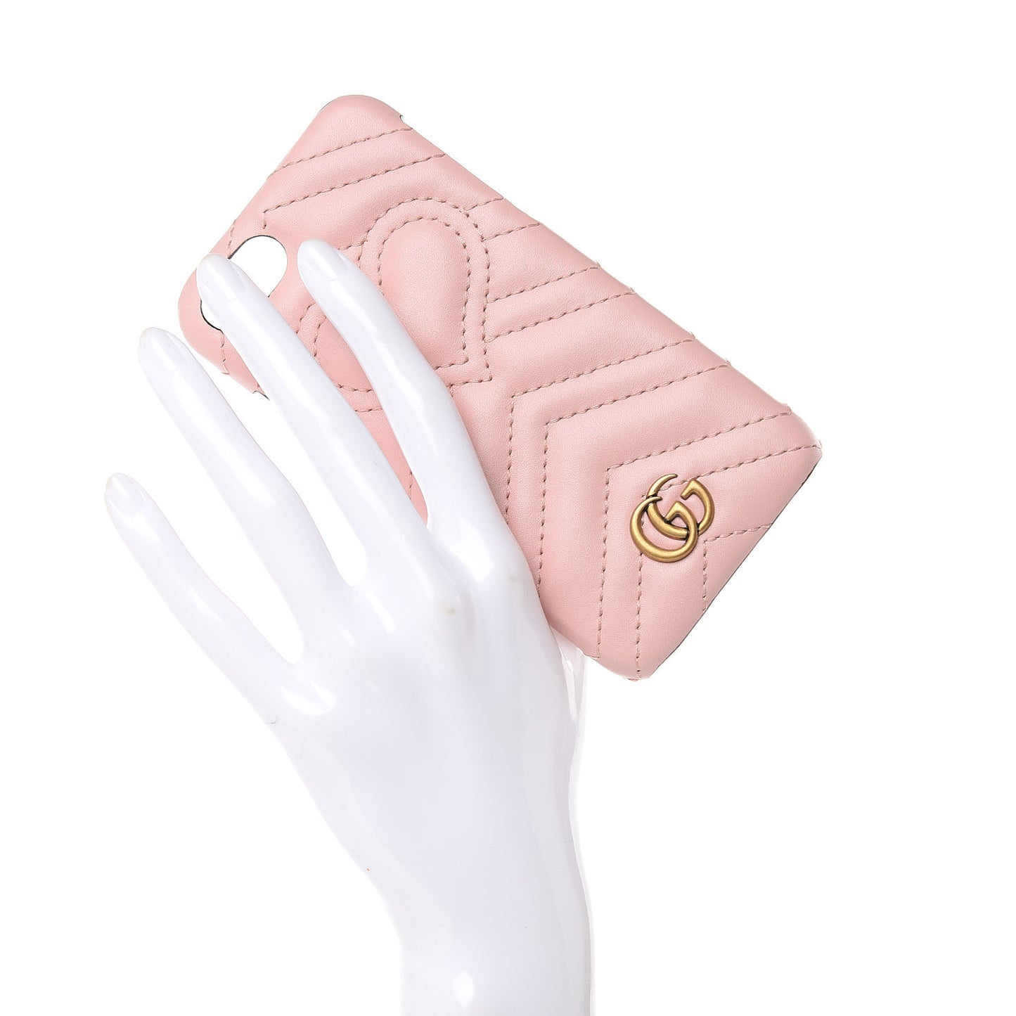 Calfskin Matelasse Marmont iPhone 7 Case Pink