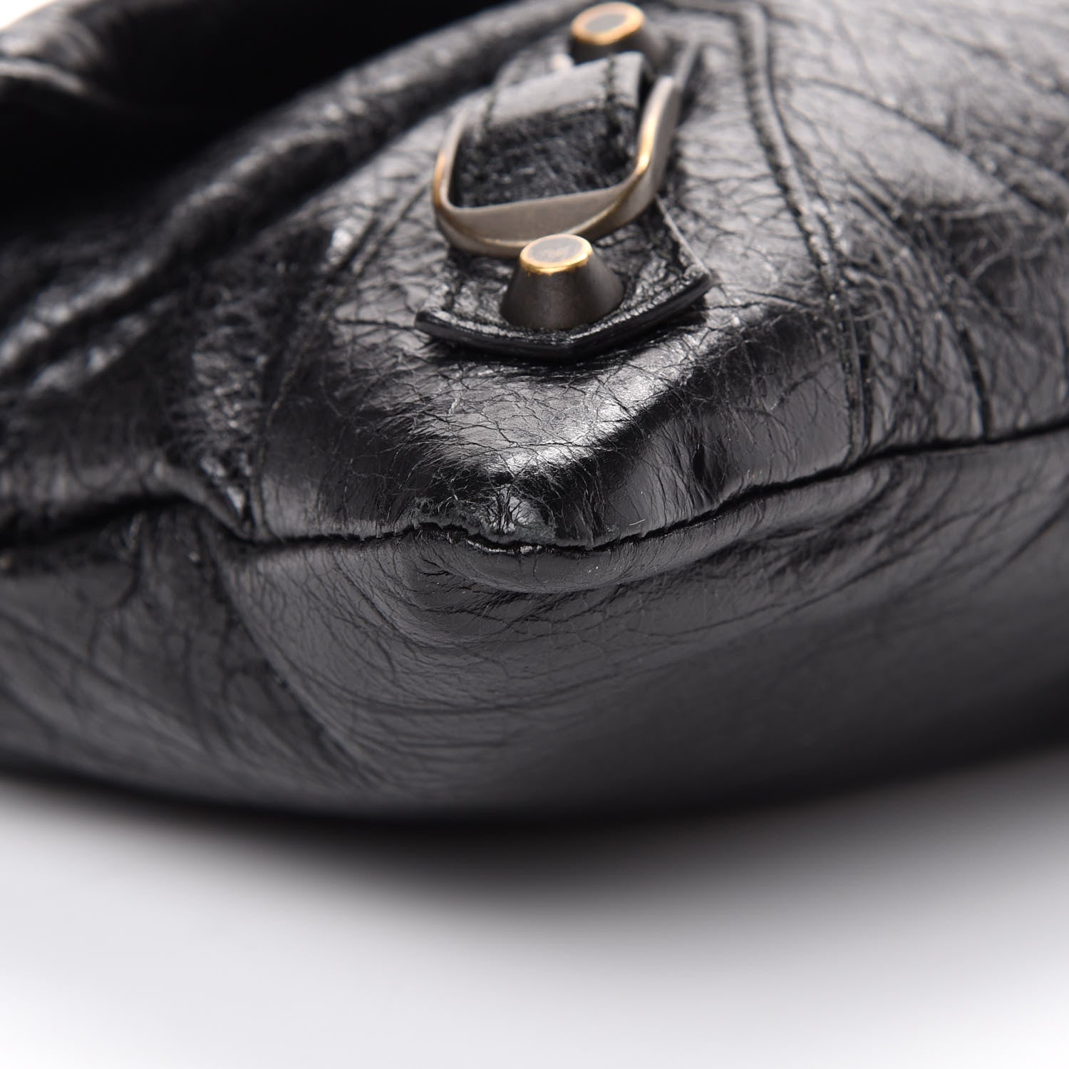 Balenciaga Agneau Classic Hardware Envelope Clutch Black 8 of 10