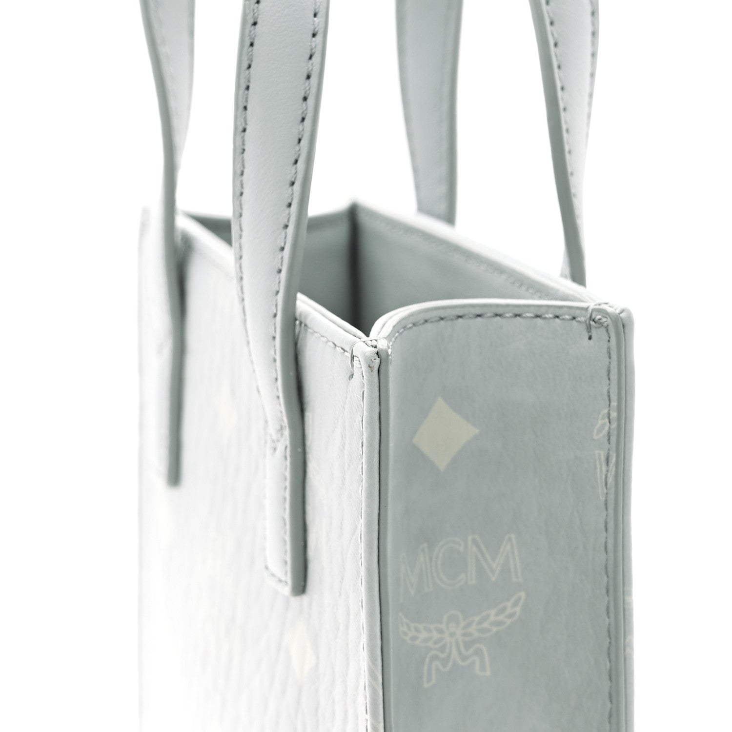 MCM Maxi Visetos X-Mini Aren Tote Sky 10 of 10