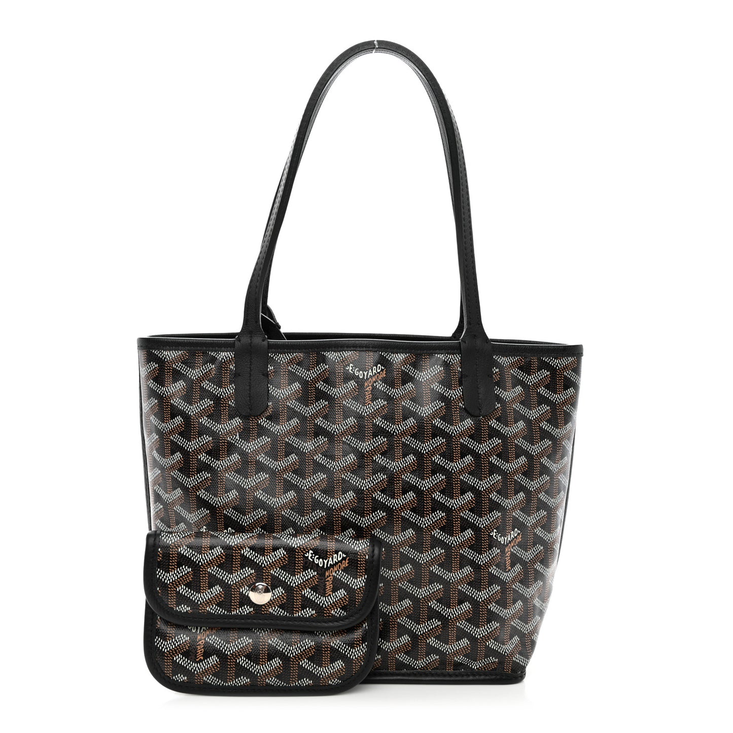 Goyardine Reversible Mini Anjou Black