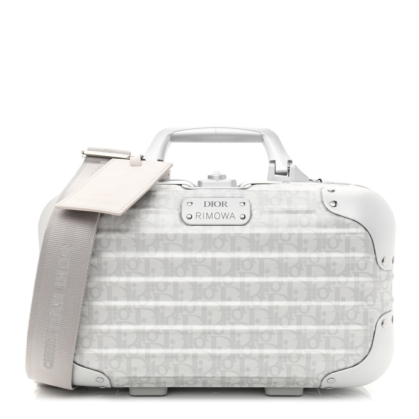 X RIMOWA Aluminum Oblique Hand Case Grey