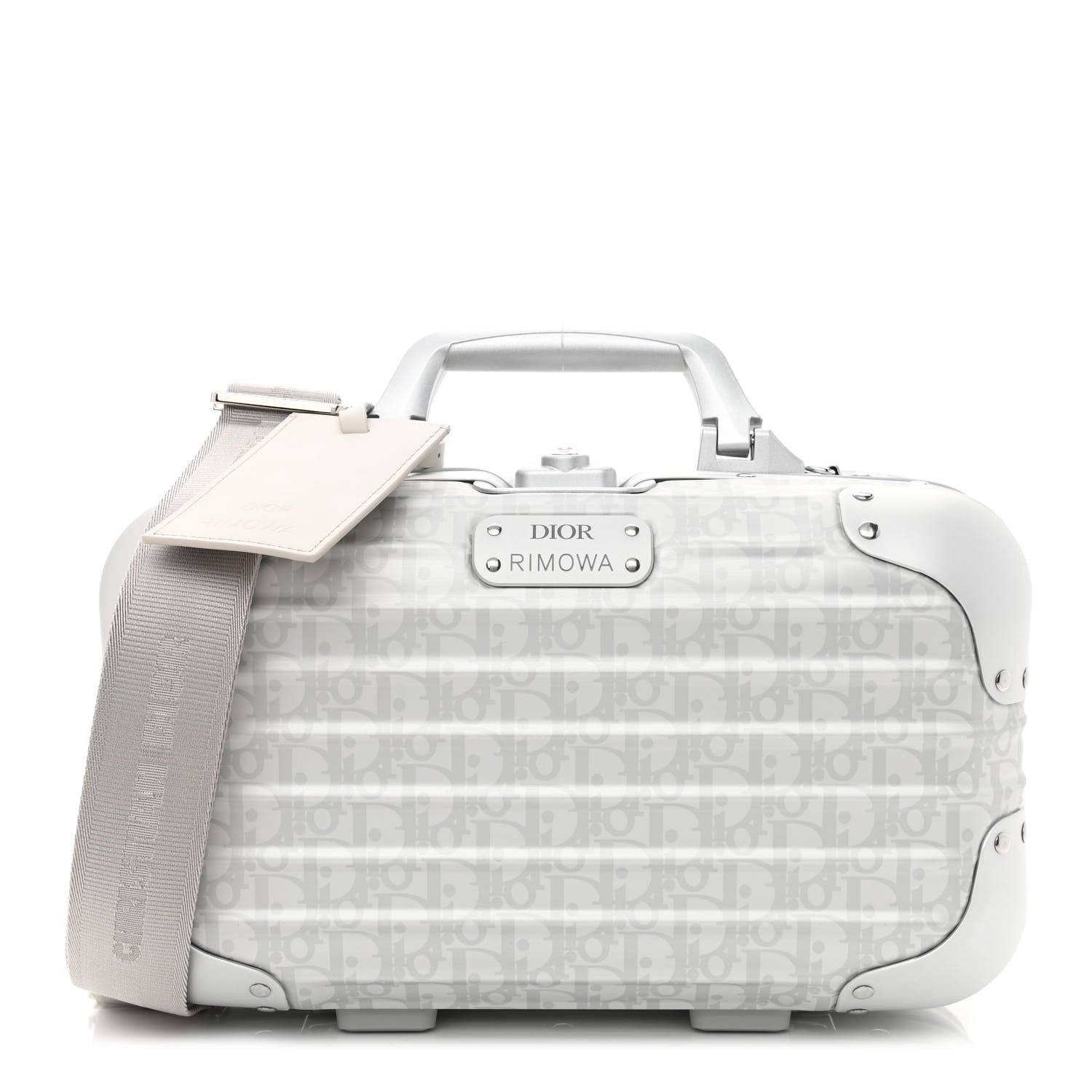 Christian Dior X RIMOWA Aluminum Oblique Hand Case Grey 1 of 9